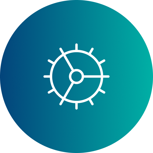 outline of cog icon